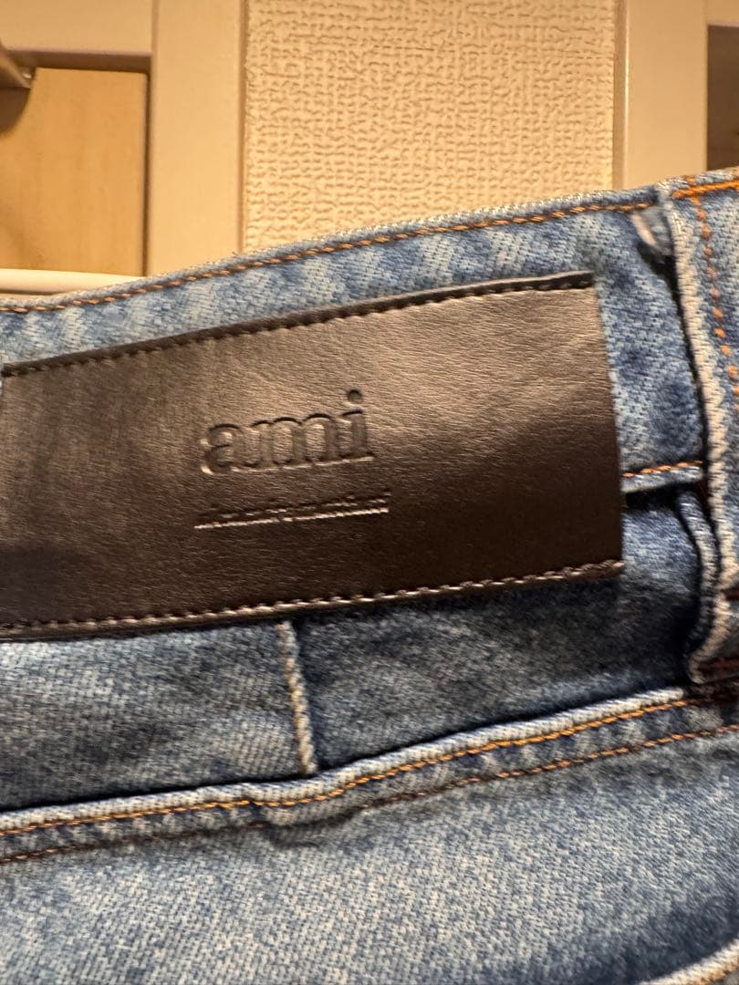 AMI Parisデニム ショートパンツ ブルー