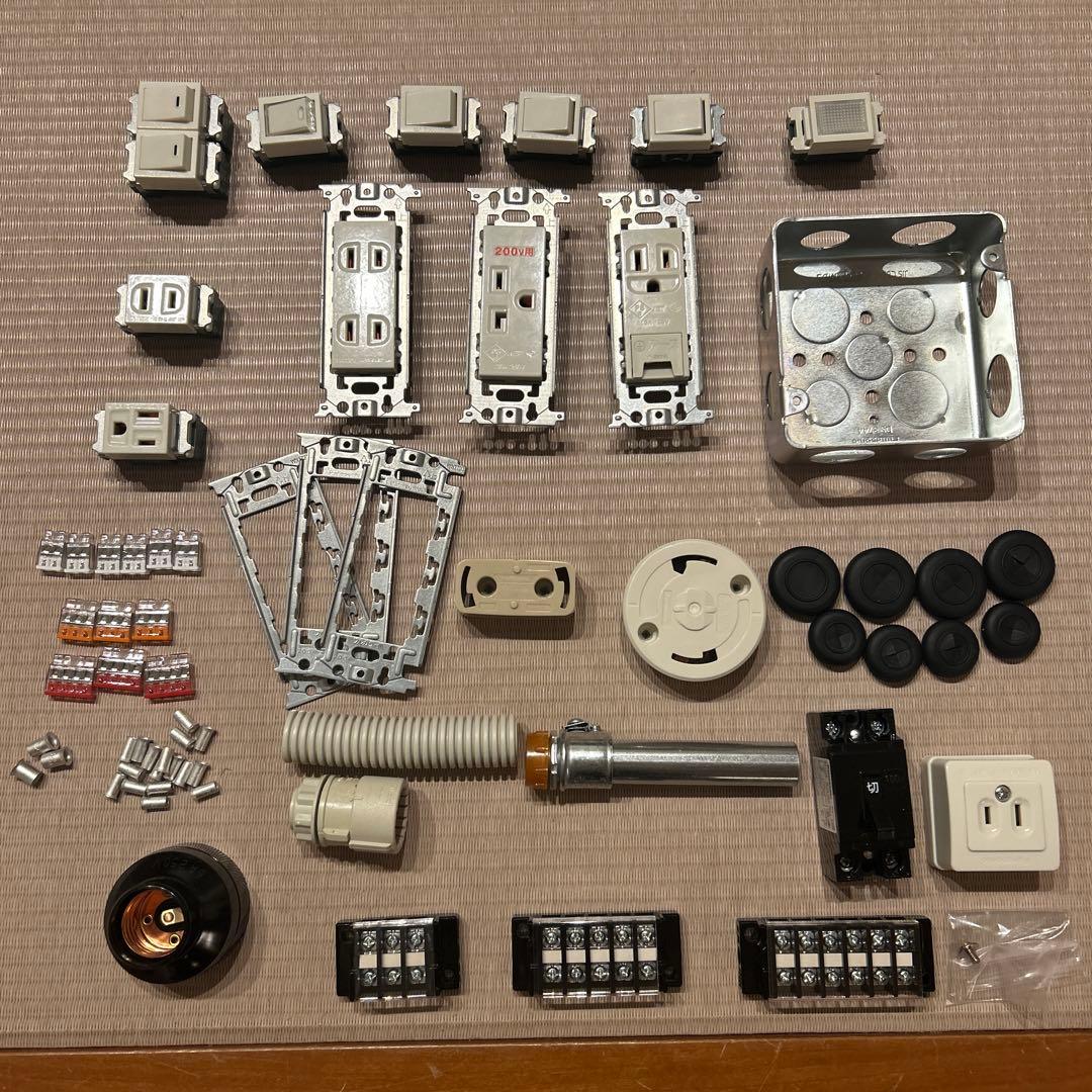 第二種電気工事士　実技試験練習部品セット　13課題　約1回分（工具なし）