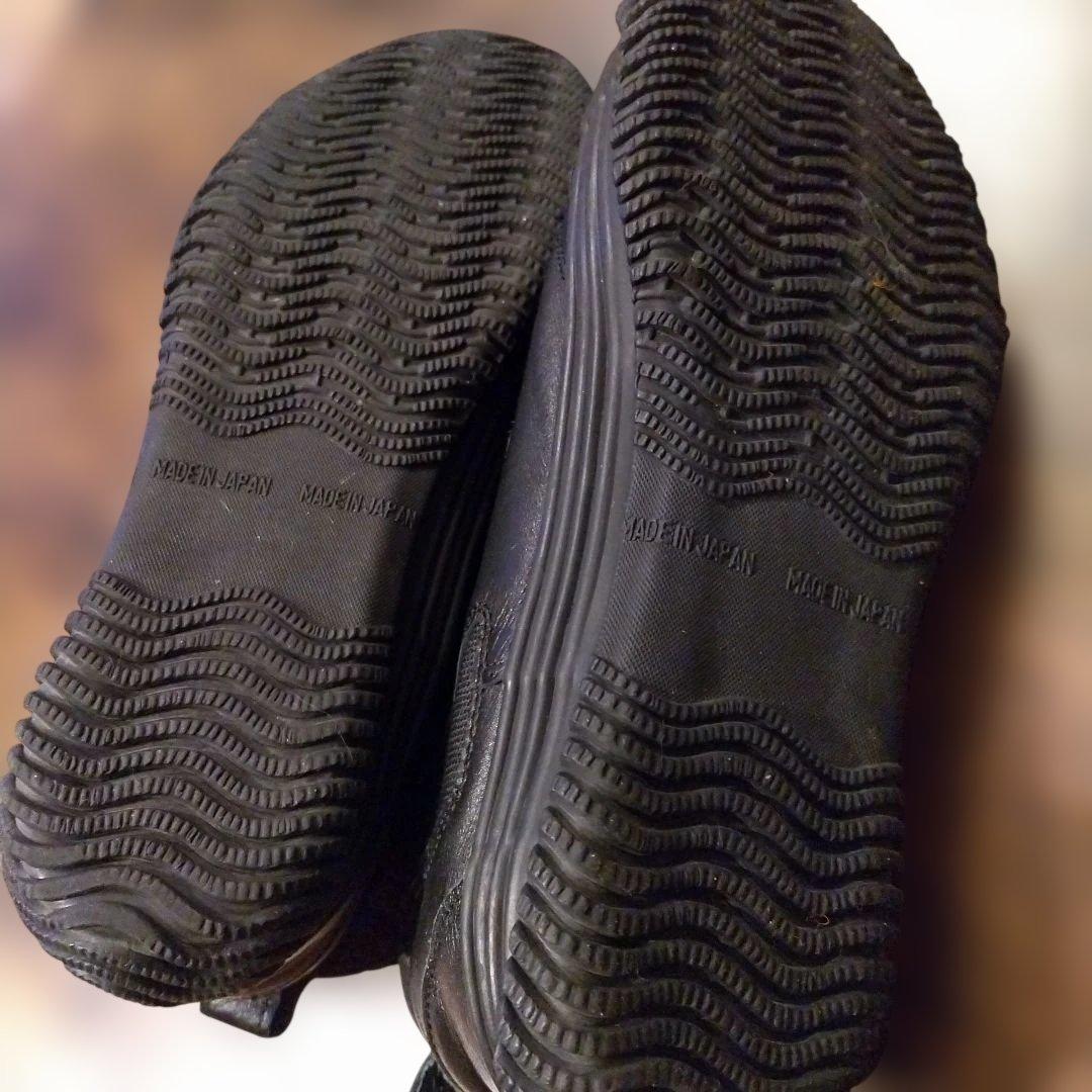 スピングル サイドゴアモデル スニーカー　SP-442 Black/Black