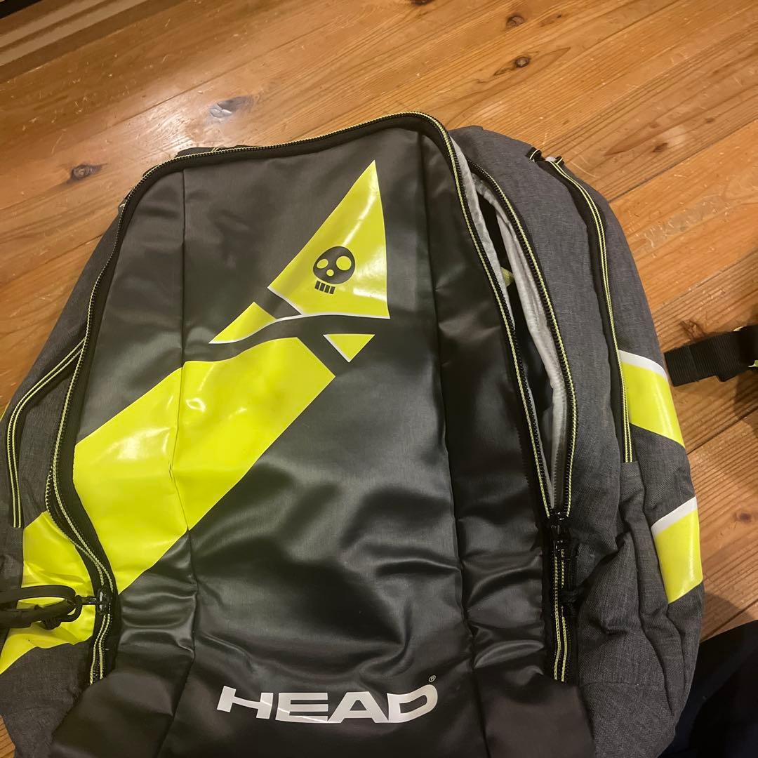 HEAD スポーツバックパック グレー/イエロー