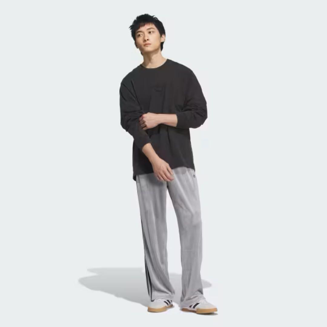 adidas ベッケンバウアー ベロア トラックパンツ グレー ジャージ