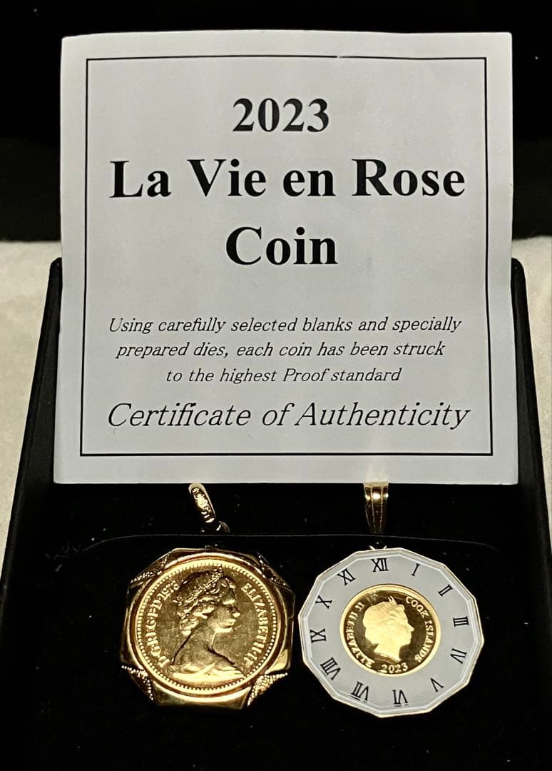 【期間限定価格】 K24ペンダントトップ バチカン枠K18 ゴールドトップ2個！