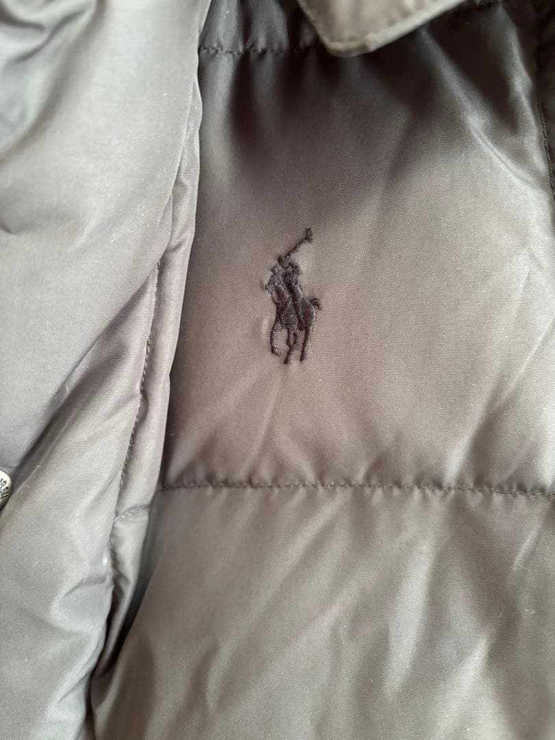 ak　Polo Ralph Lauren フード付きダウンベスト M