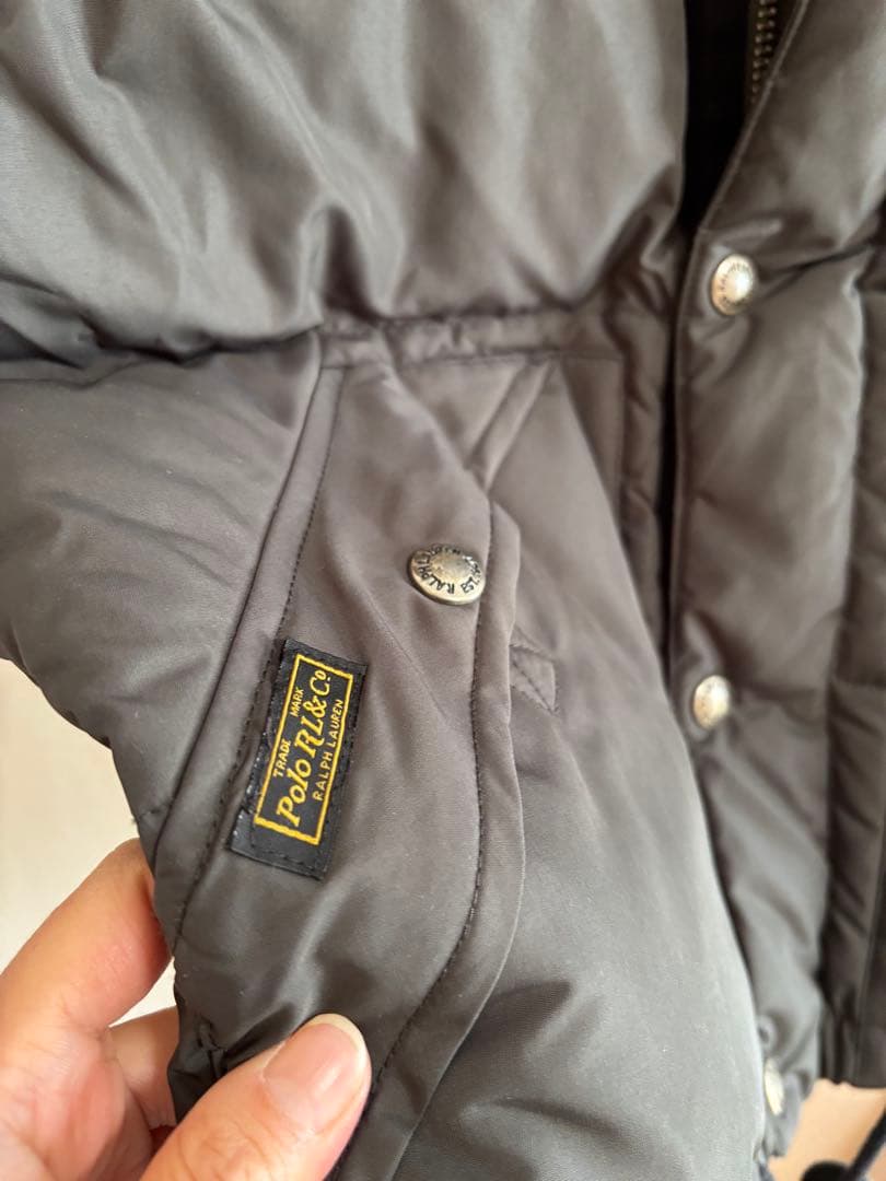 ak　Polo Ralph Lauren フード付きダウンベスト M