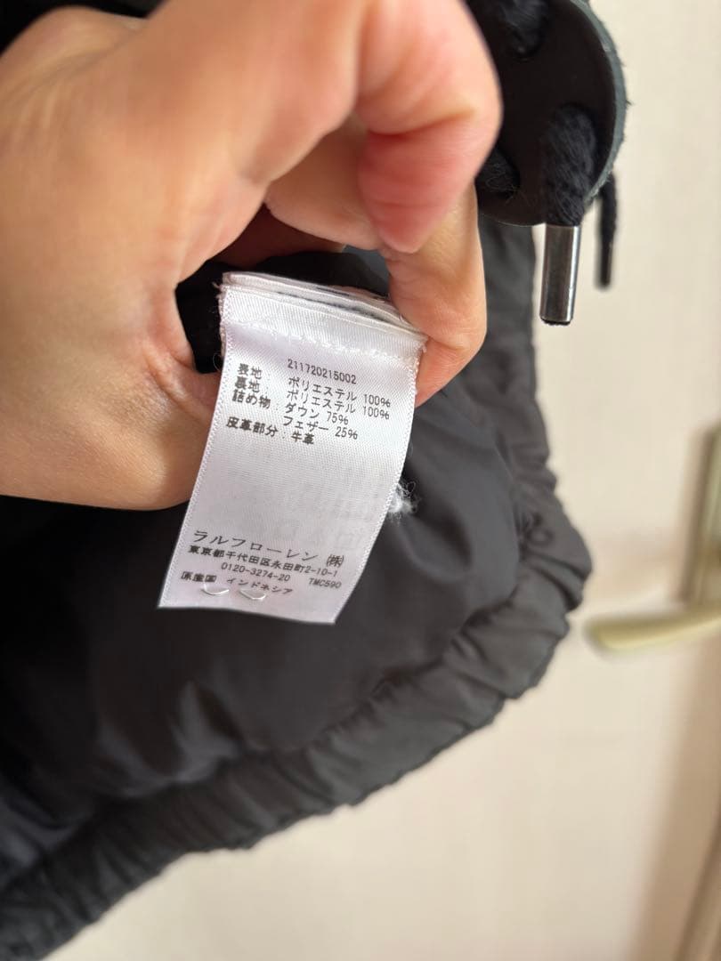 ak　Polo Ralph Lauren フード付きダウンベスト M