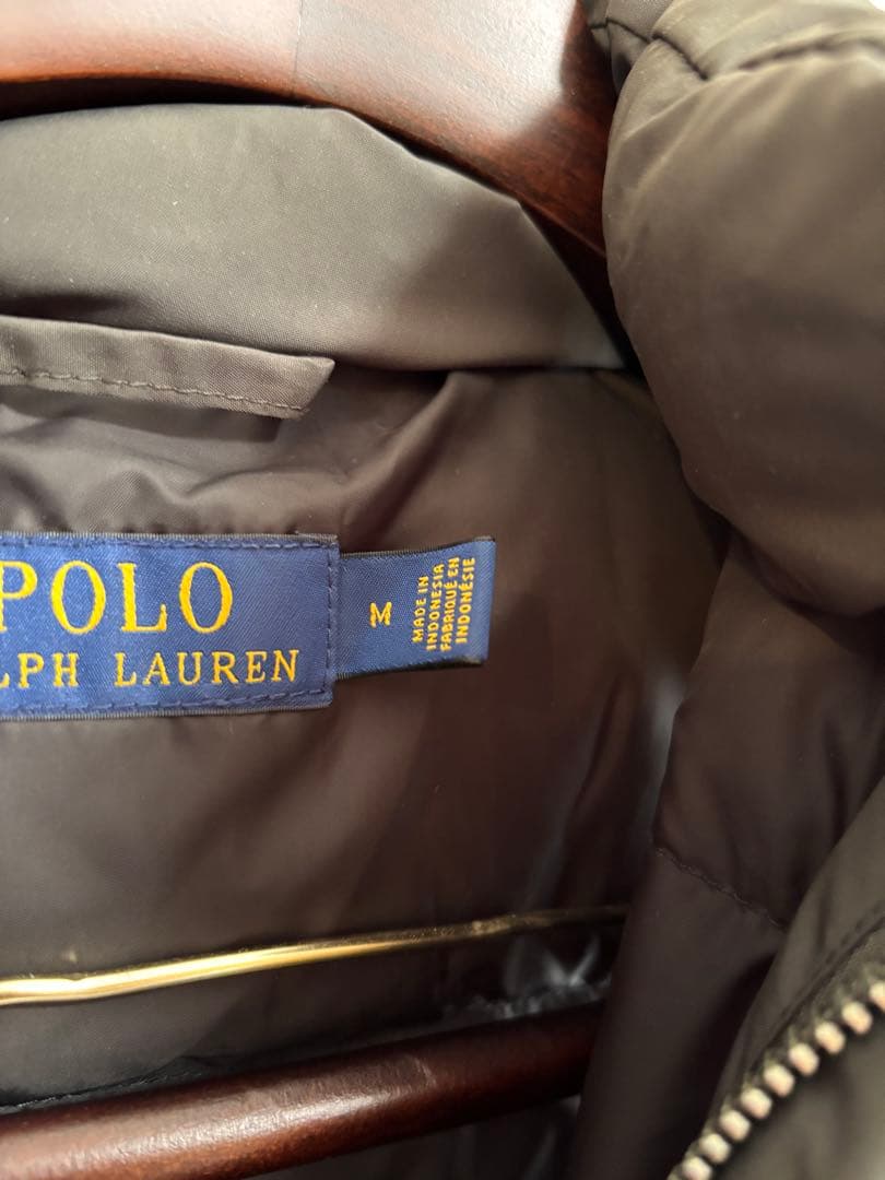 ak　Polo Ralph Lauren フード付きダウンベスト M