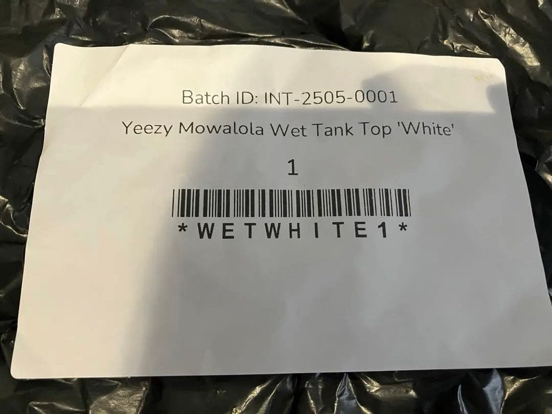 YZY Mowalola WET TANK サイズ1 （s）/ yeezy