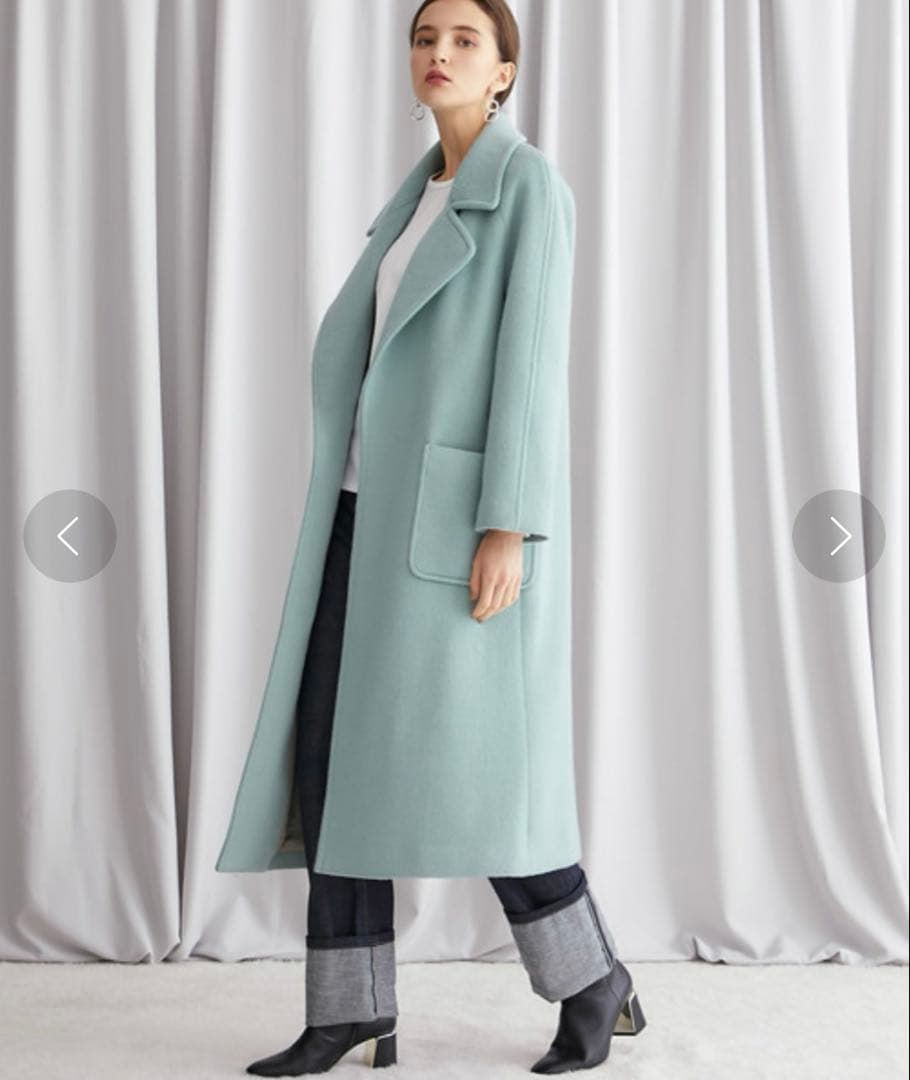 定価46,200円 STUDIOUS ウール ビッグカラーコート 美品