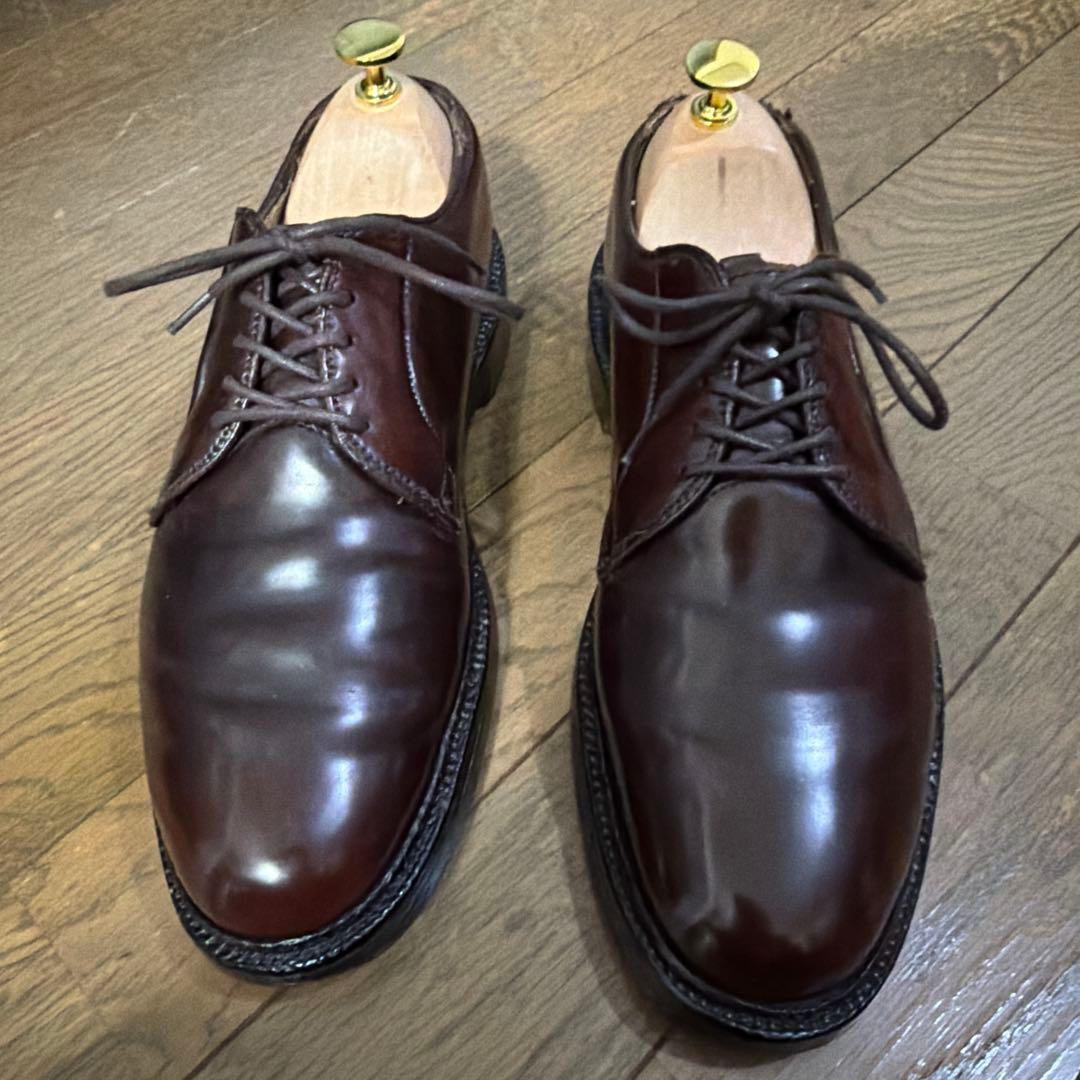 Alden プレーントゥ 990 US6.5 D コードバン　バーガンディ