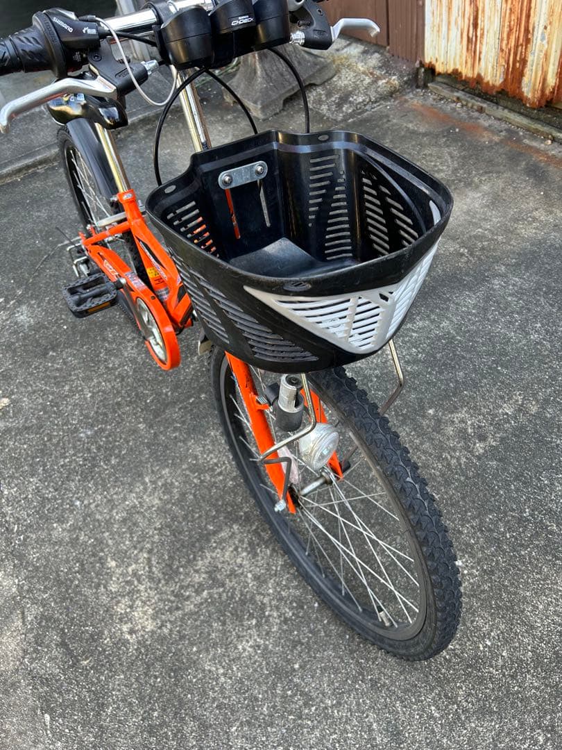 引き取り限定　エンドウ　24インチ　子供用自転車 オレンジ 不具合無し