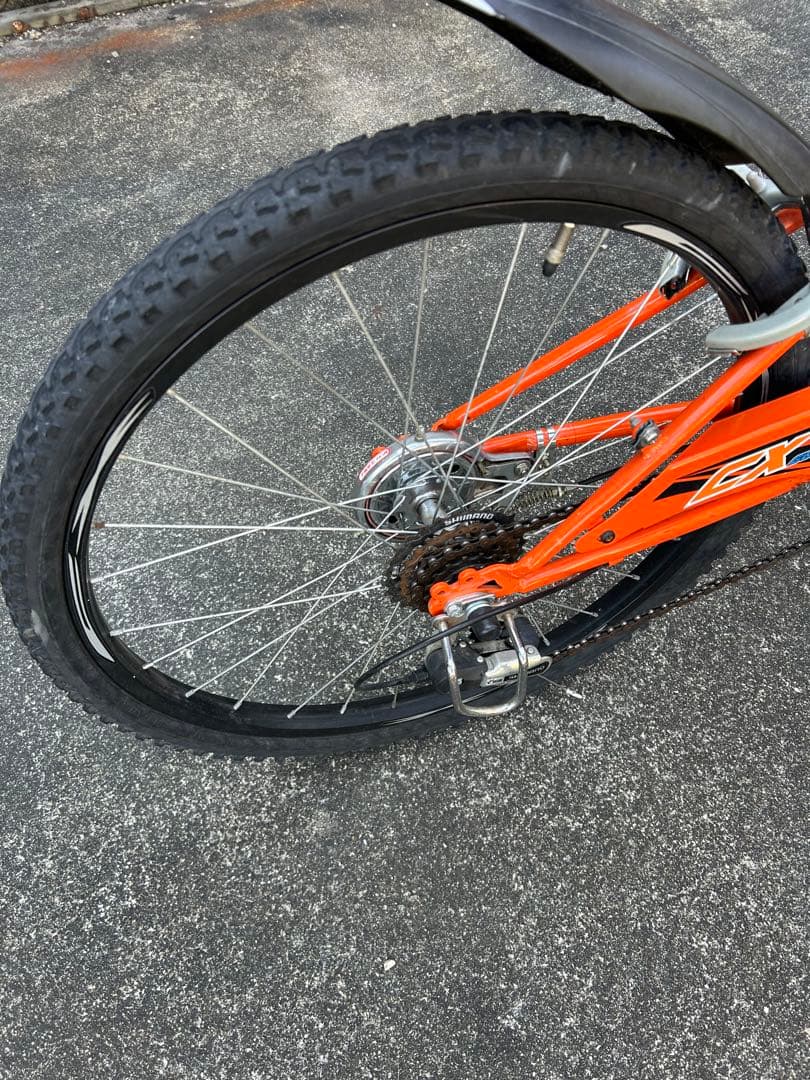引き取り限定　エンドウ　24インチ　子供用自転車 オレンジ 不具合無し