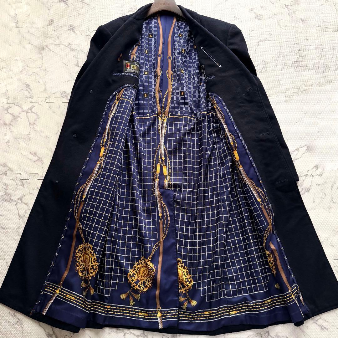 美品✨CROMBIE カシミヤ100% チェスターコート 裏地総柄 高級仕立て