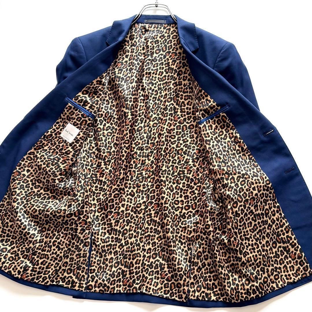 近年モデル Paul smith スリーピース スーツ 裏地ヒョウ柄 レオパード