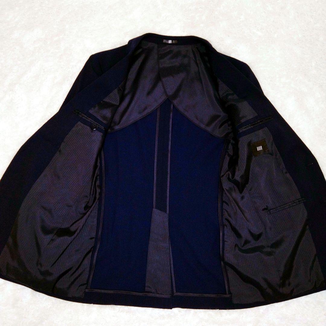【美品】SUIT SELECT スーツセレクト スリーピース ネイビー 背抜き
