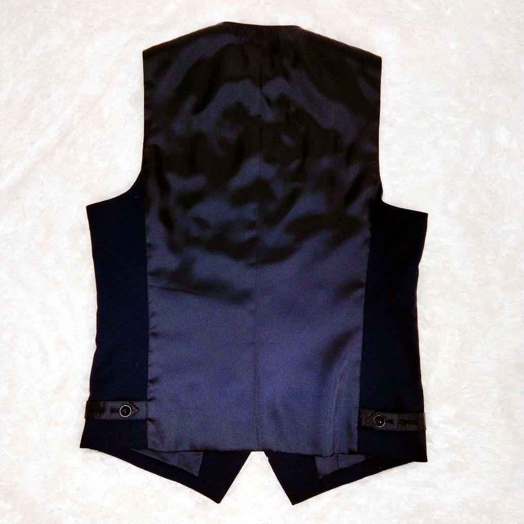 【美品】SUIT SELECT スーツセレクト スリーピース ネイビー 背抜き