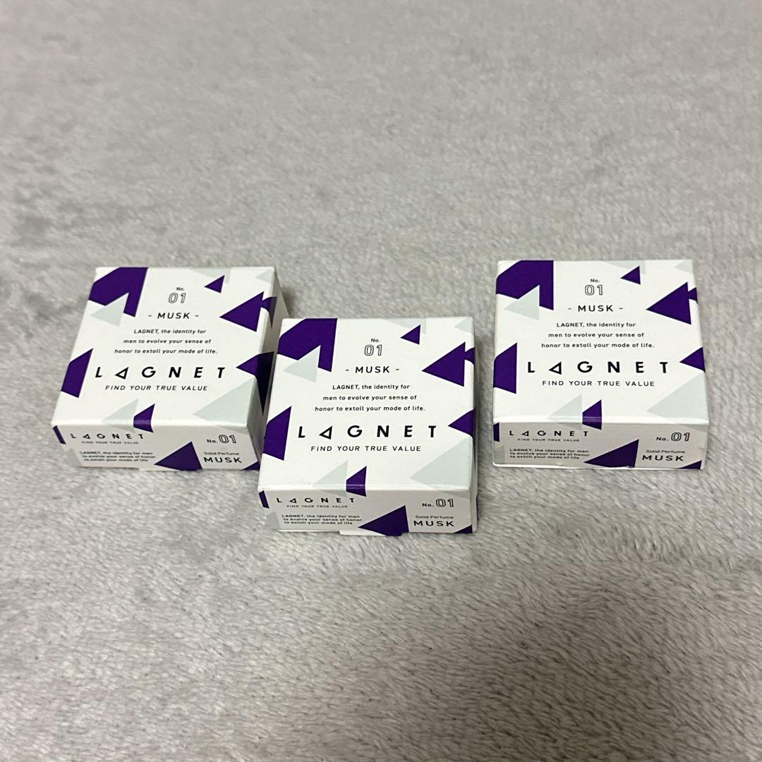 ラグネット LAGNETソリッドパフューム ムスク 10g 練り香水 3個セット
