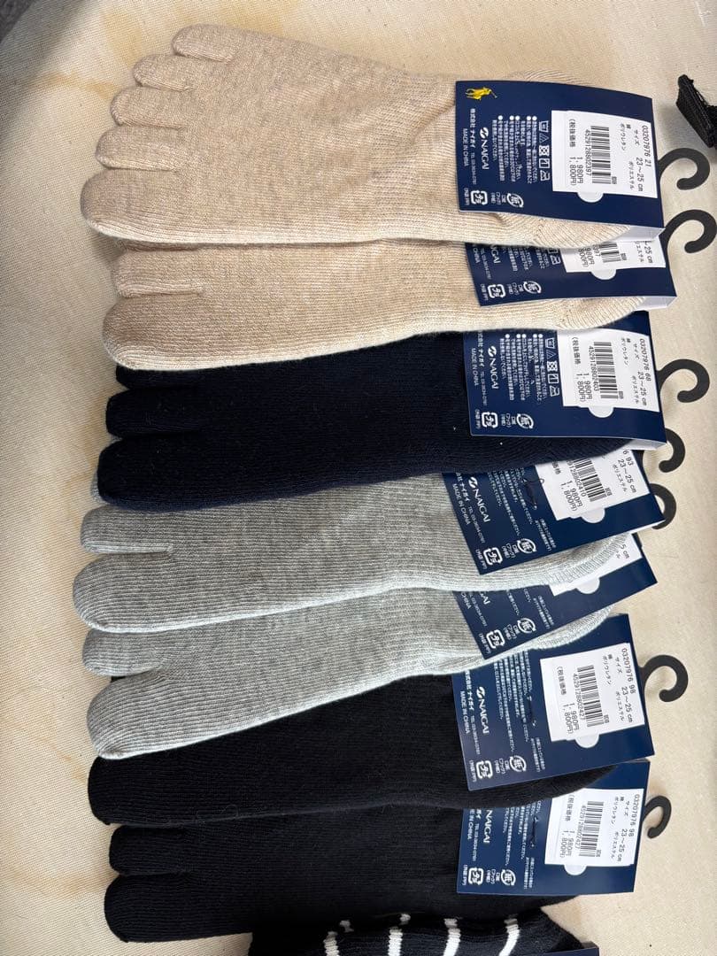 koala品　ポロラルフローレン　5本指ソックス　レディース　7足セット