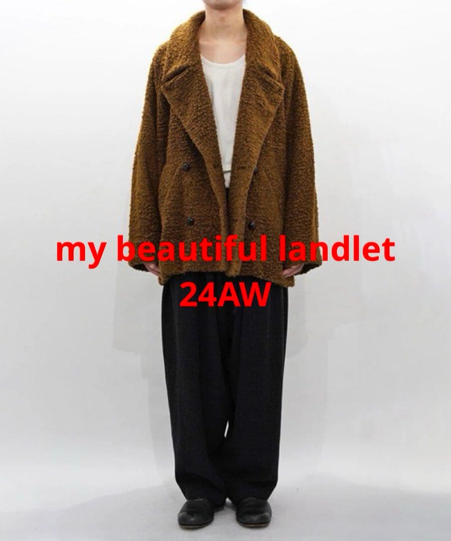【24AW my beautiful landlet オーバーサイズPコート】