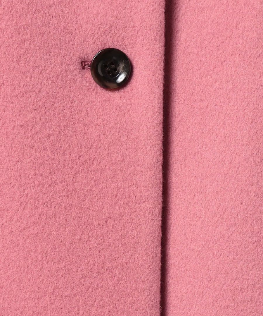 ルルウィルビー　ダブルビーバーロングコート　ピンク