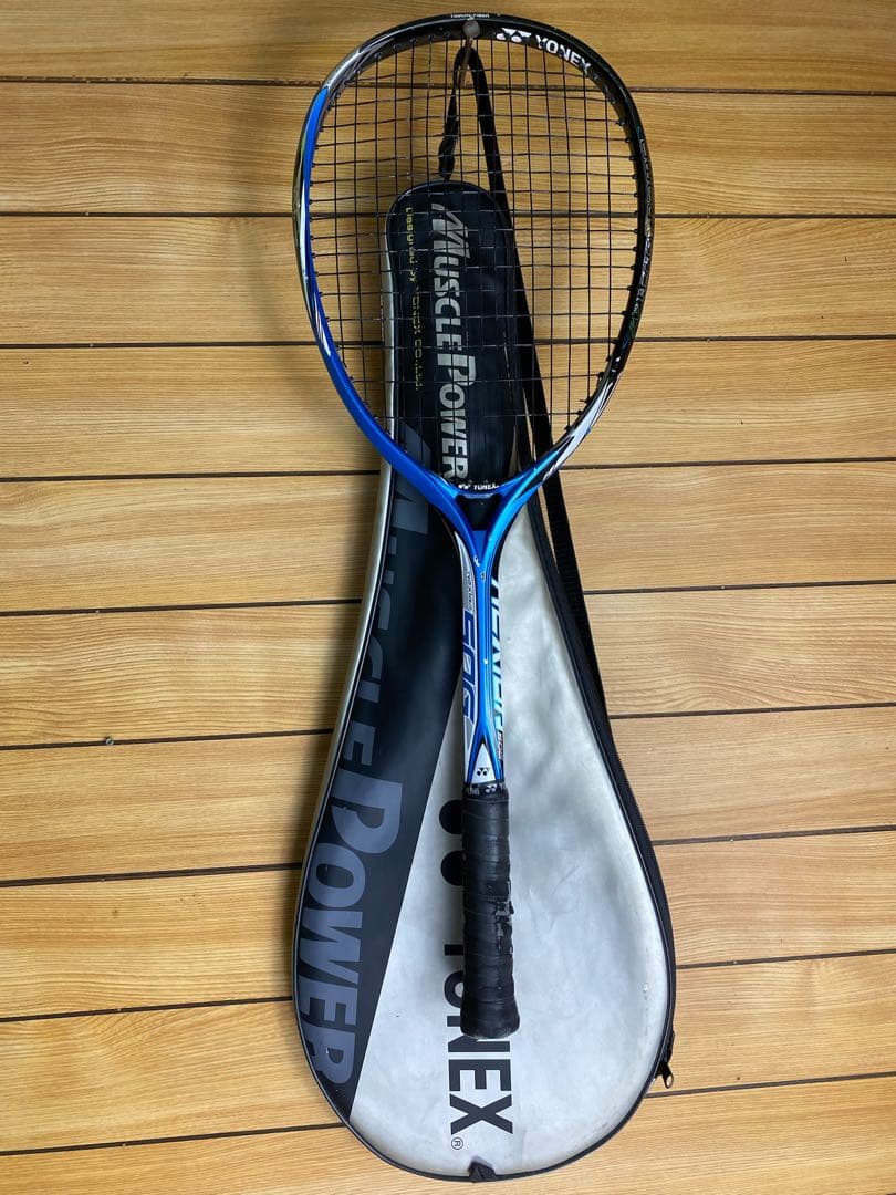 ヨネックス　ネクシーガ　50G ソフトテニス　ラケット　ケース付き　ブルー