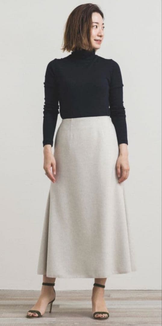 yori ヨリウールマーメードスカートアイボリー38