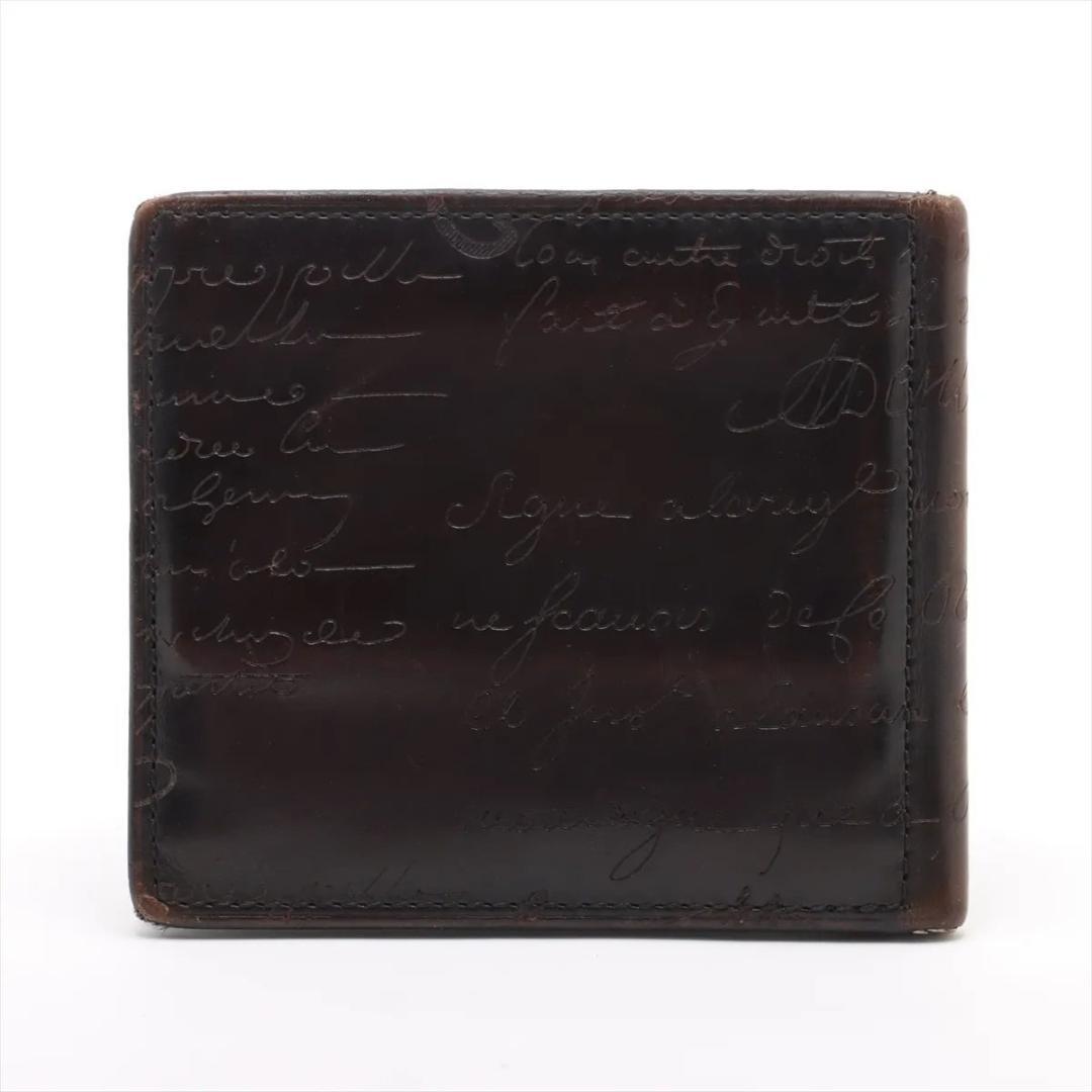 【美品】ベルルッティカリグラフィ マネークリップ レザー 財布 定価10万以上