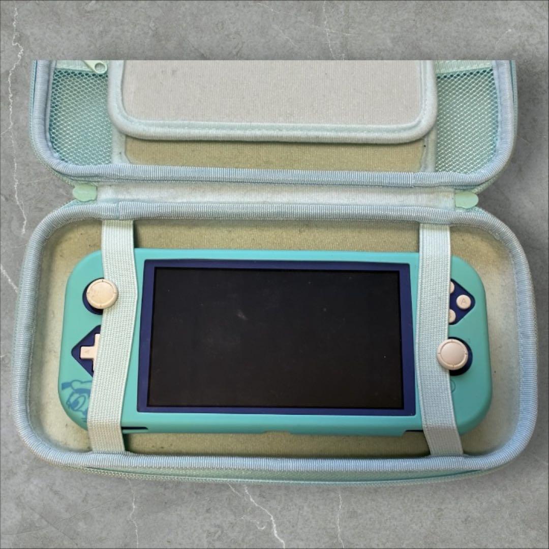Nintendo Switch Lite ブルー カバー ケース メモリカード