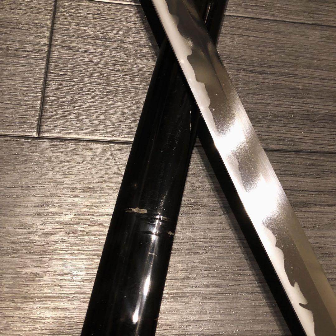 高級模造刀　高級居合刀　緑金拵え　亜合金刀身　居合刀