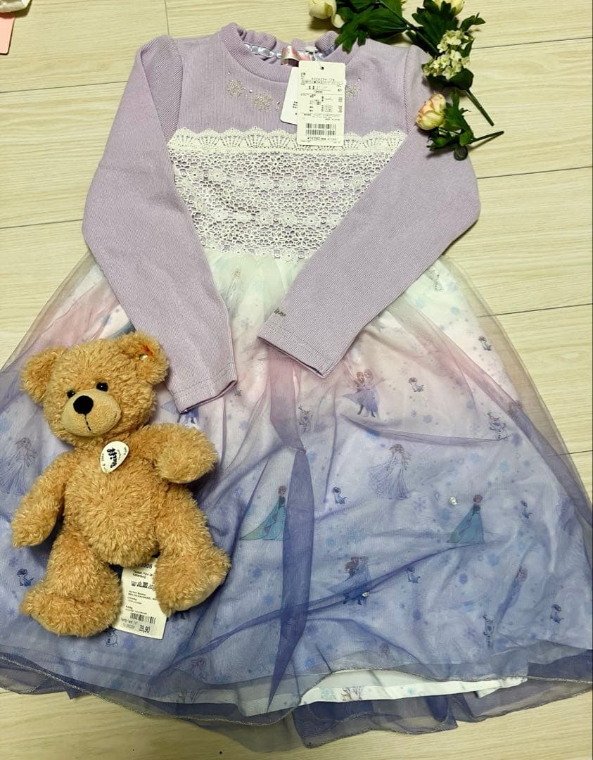 【DISNEYアナと雪の女王】チュールドッキングワンピース