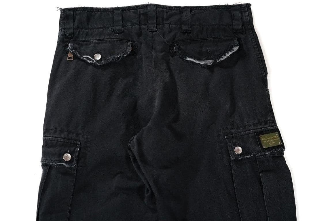 イタリア製 00s DOLCE & GABBANA ダブルジップ カーゴパンツ