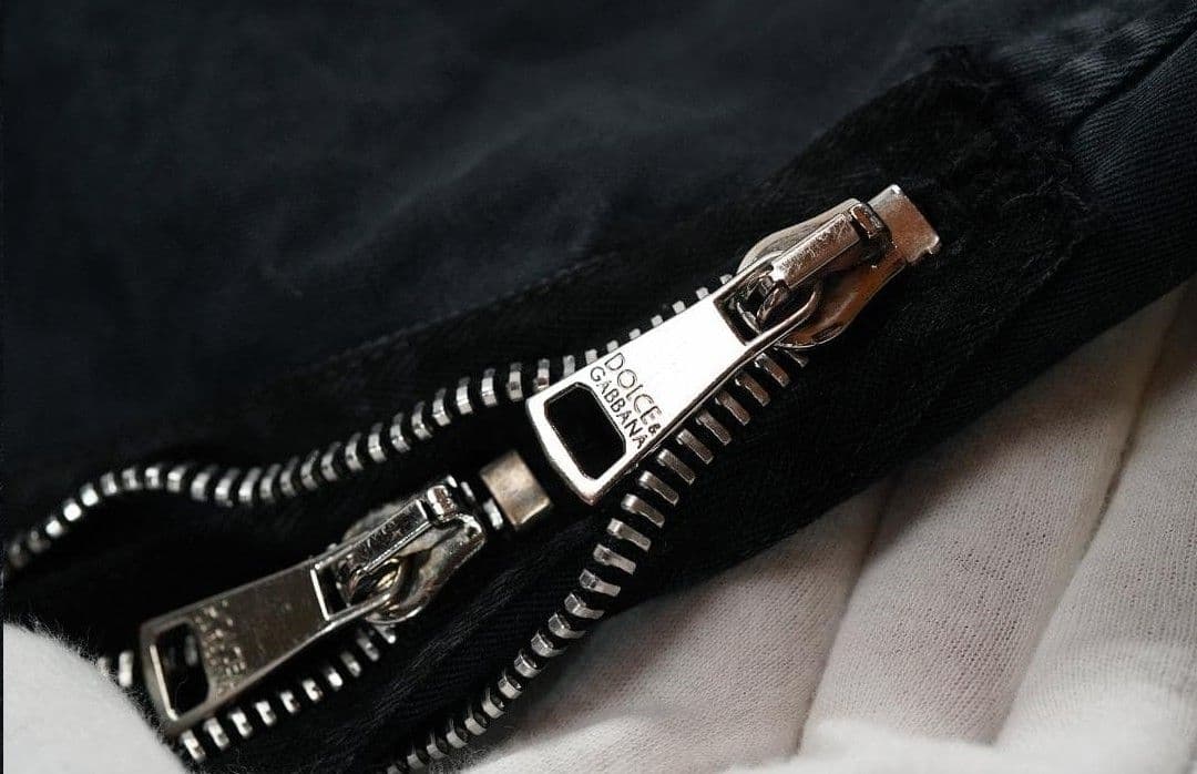 イタリア製 00s DOLCE & GABBANA ダブルジップ カーゴパンツ