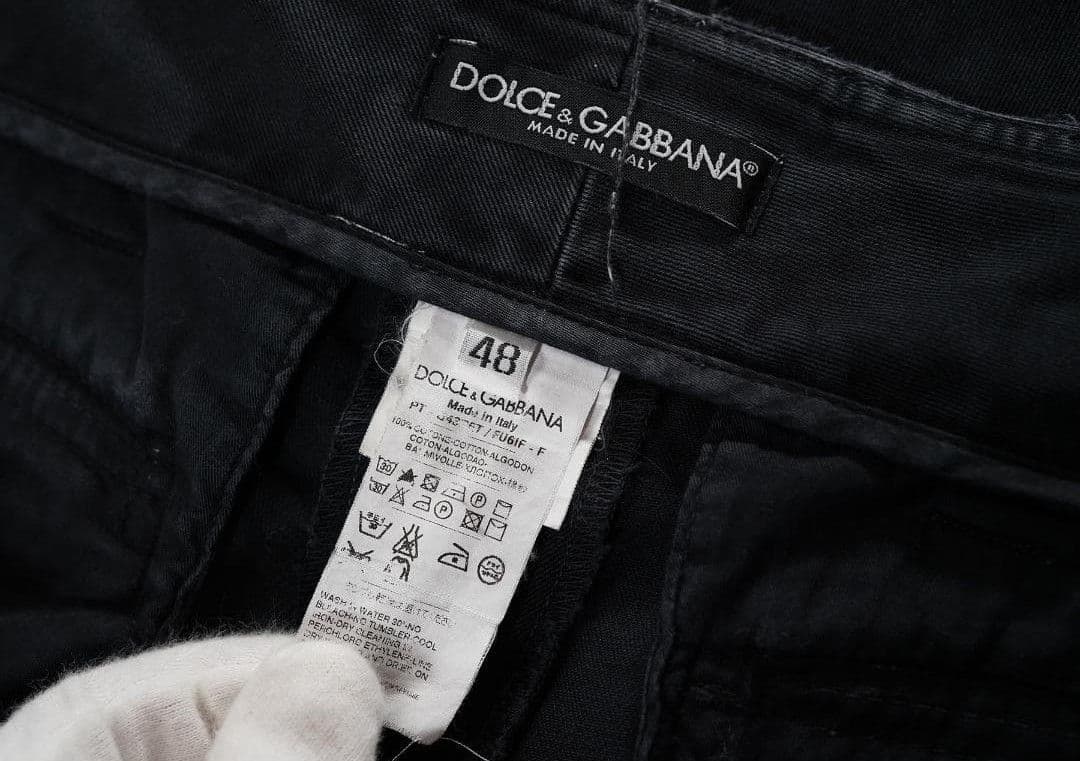 イタリア製 00s DOLCE & GABBANA ダブルジップ カーゴパンツ