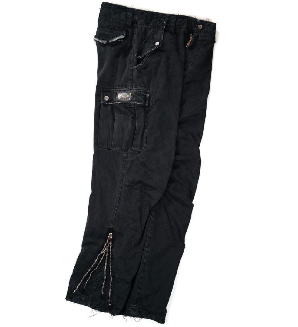 イタリア製 00s DOLCE & GABBANA ダブルジップ カーゴパンツ