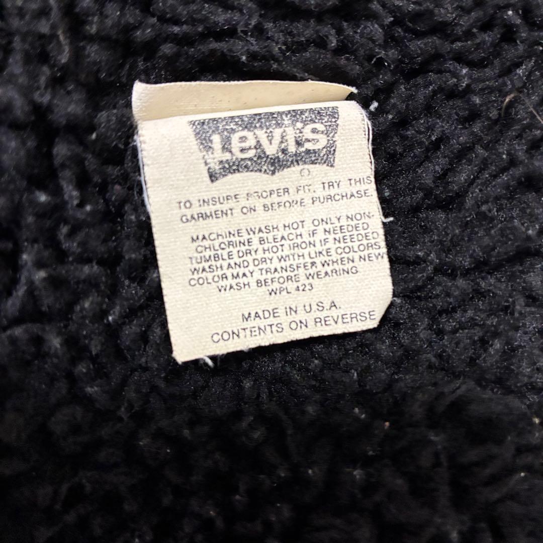 レア　90's LEVI'S 70629-4159 シェルパジャケット　ブラック