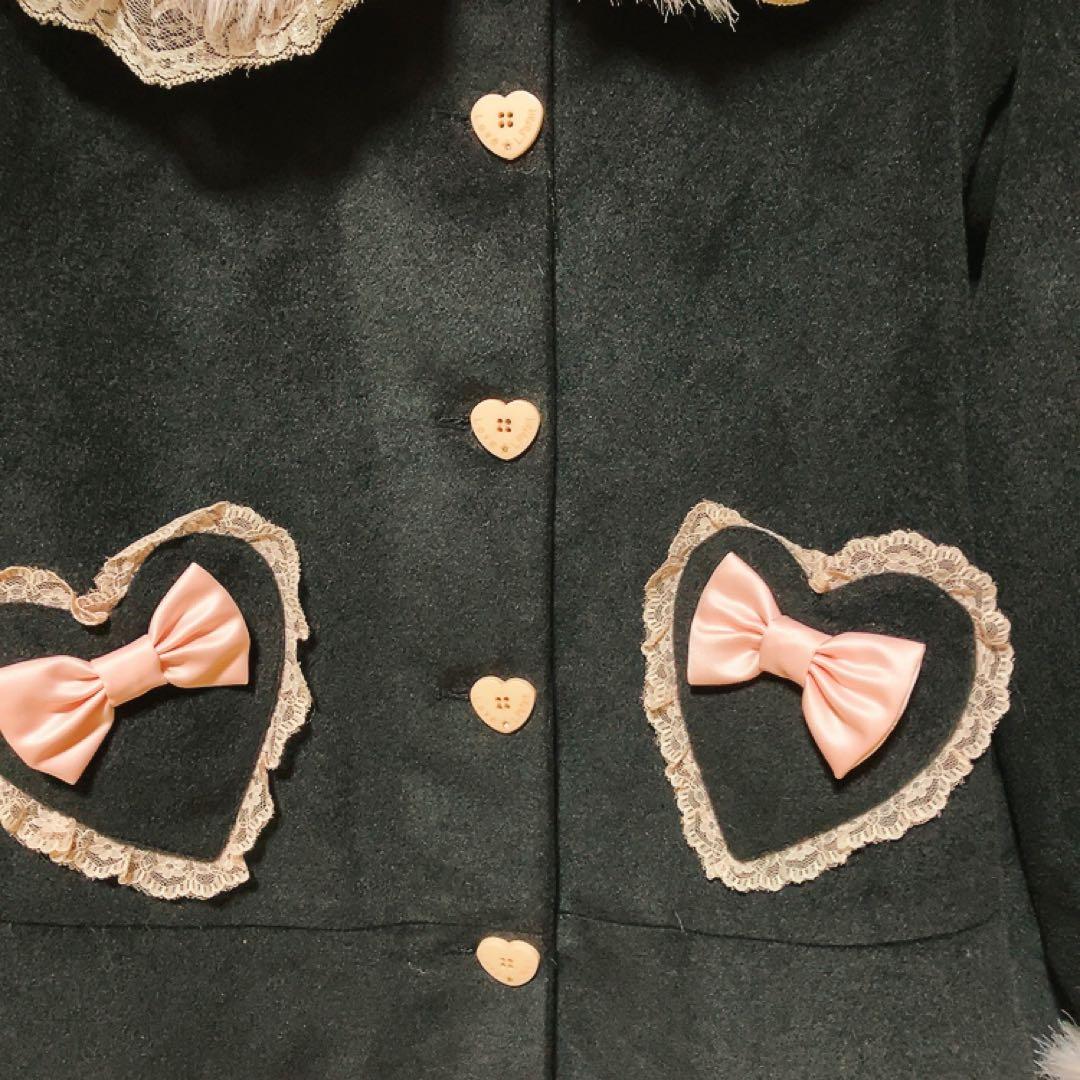 La Parfait ラパフェコートファー付きロングコート姫系ファッションコート