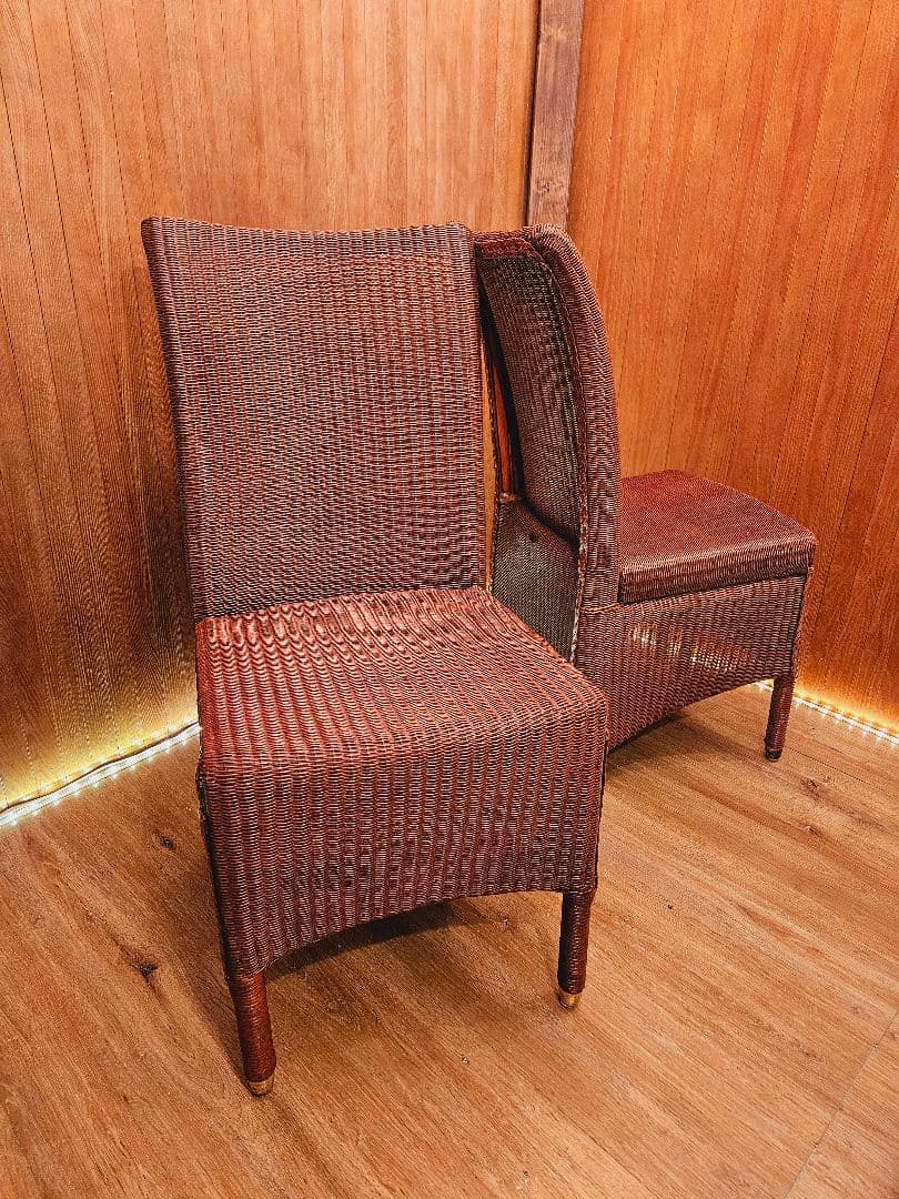 ロイドルーム LLOYD LOOM ハイバックチェア イギリスアンティーク １脚