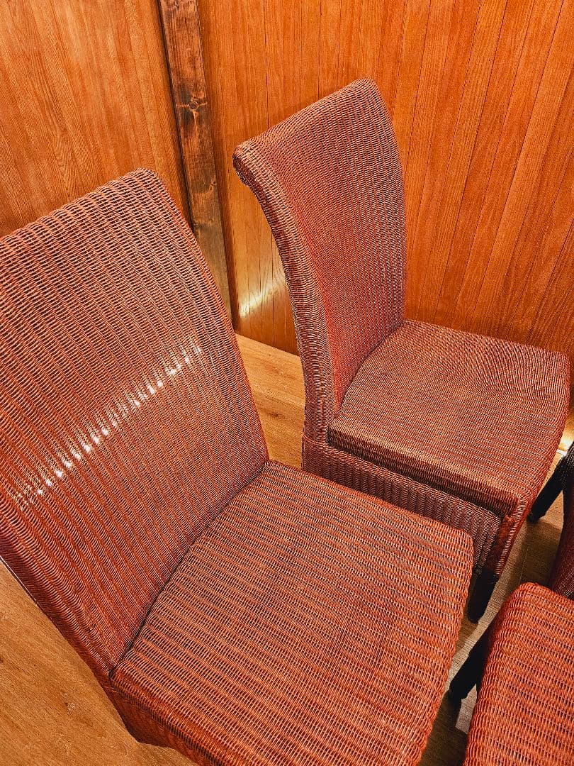 ロイドルーム LLOYD LOOM ハイバックチェア イギリスアンティーク １脚