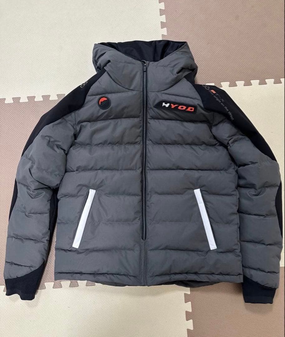HYOD フード付きダウンジャケット グレー