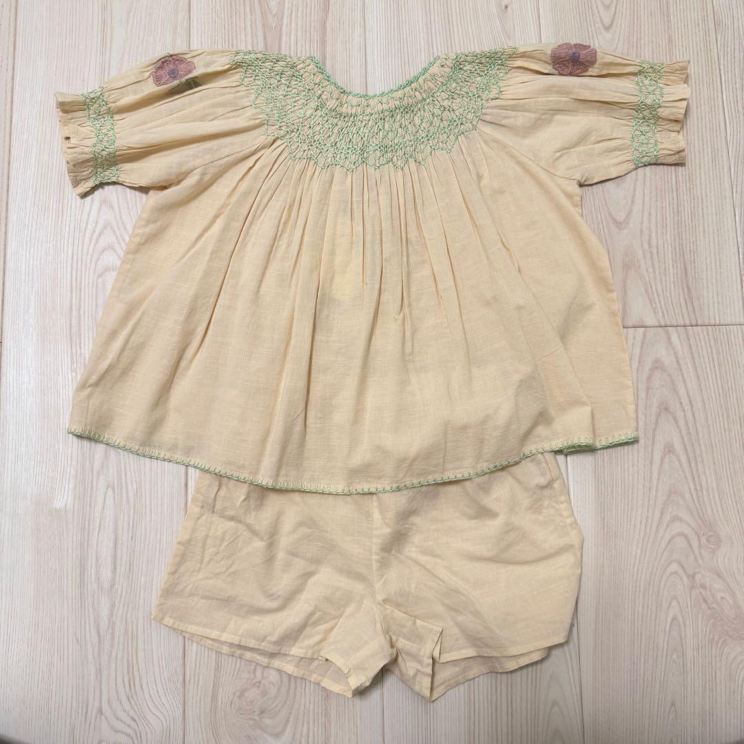 その他 apolina Verna Short Set Milk 3-5y