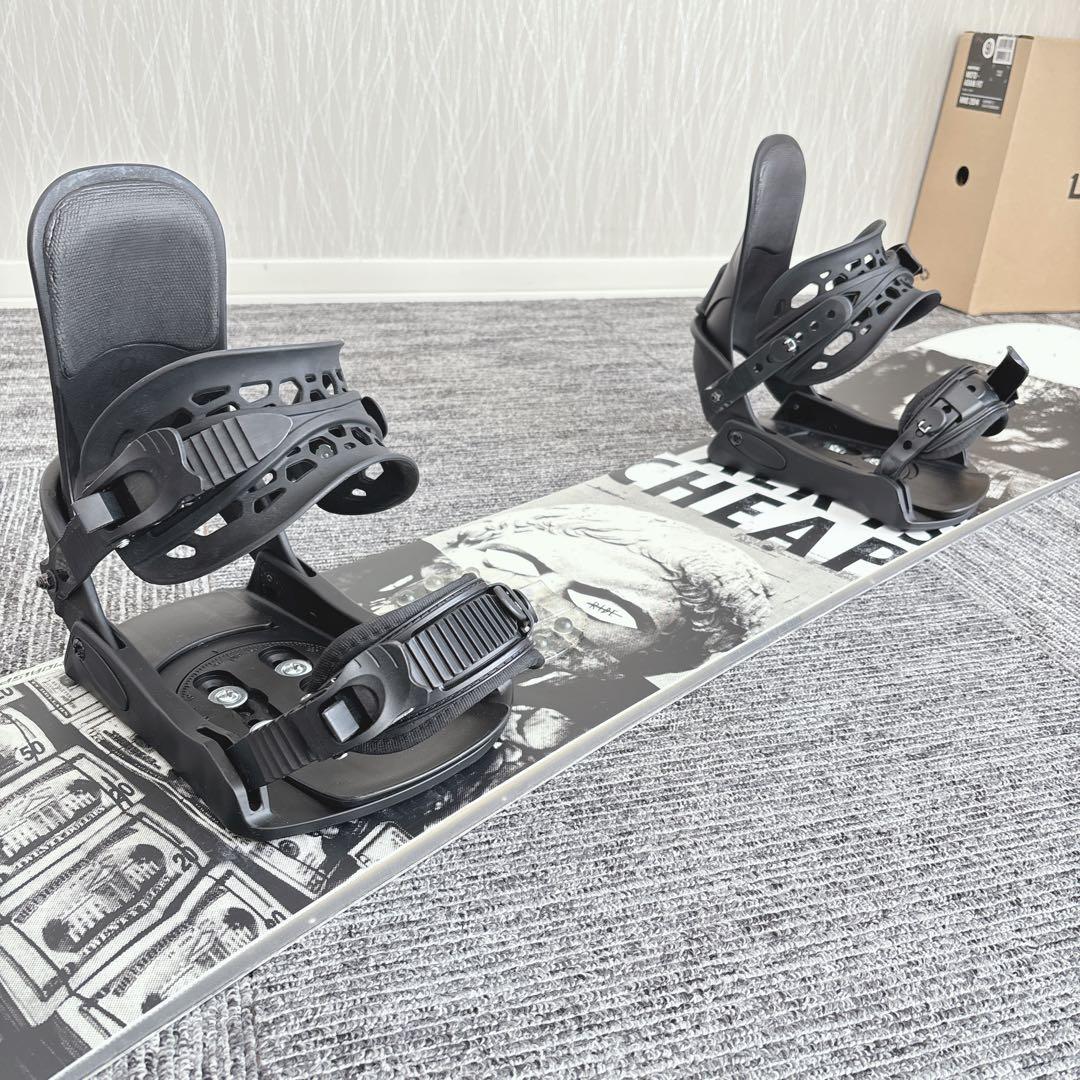 28美品❗️超豪華❗️RIDE/ライド メンズスノーボードセット★152cm+ビン付