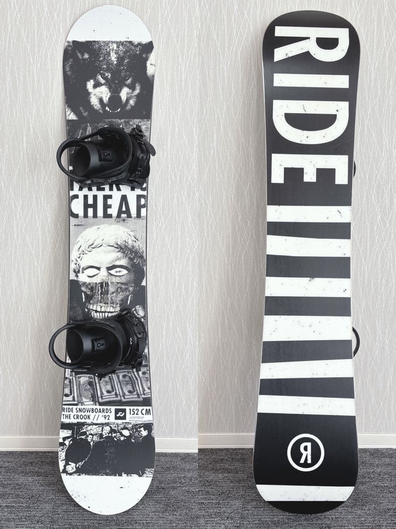 28美品❗️超豪華❗️RIDE/ライド メンズスノーボードセット★152cm+ビン付