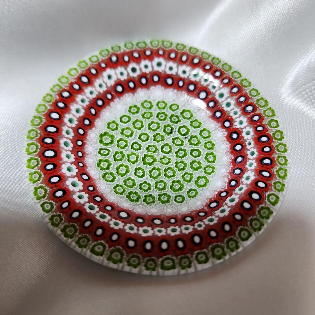 ベネチアンガラス ミルフィオリ 小皿 ムラーノグラス ヴェネチアングラス