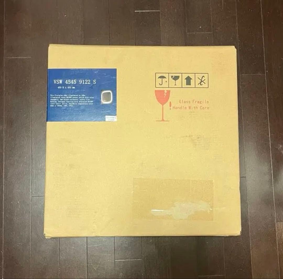 m*7様 LEDライト付壁掛鏡　ミラタップ　ノルマ45 サンワカンパニー　DIY