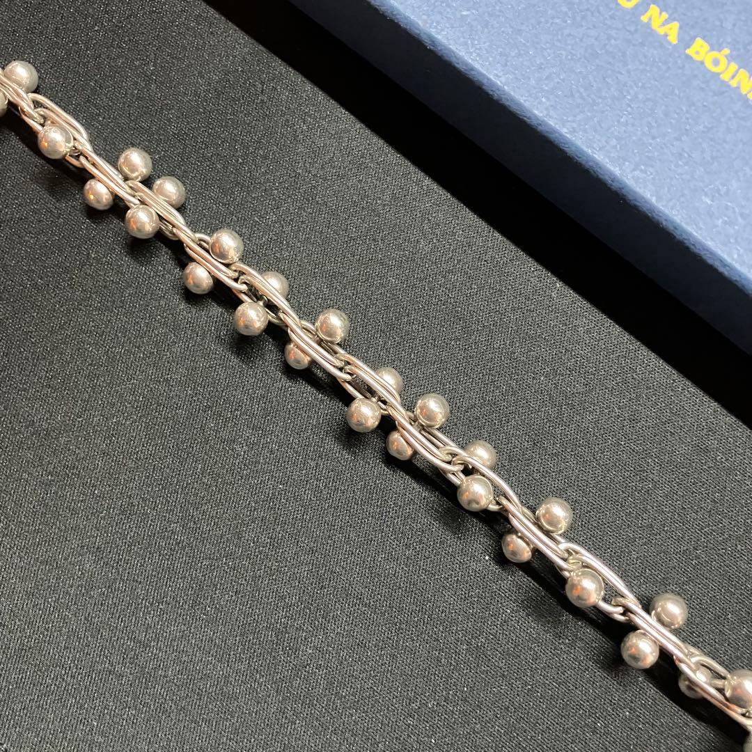 BRU NA BOINNE ショートガリトラップチェーン(silver)33cm