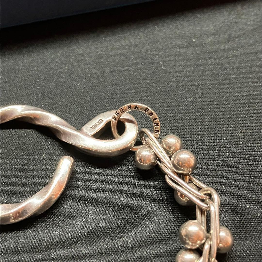 BRU NA BOINNE ショートガリトラップチェーン(silver)33cm