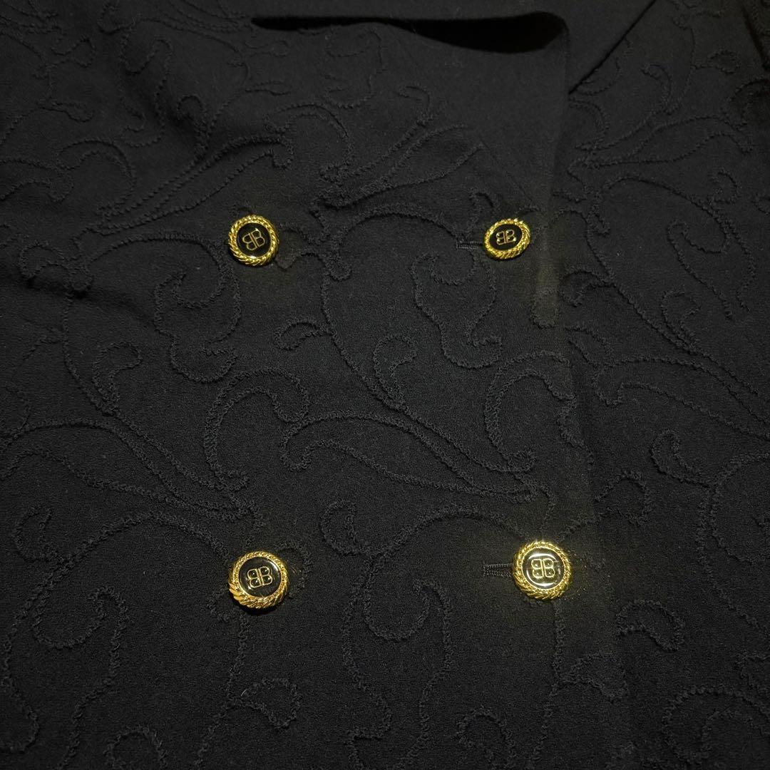 BALENCIAGA PARIS ヴィンテージ 構築 ウールコート 金ボタン
