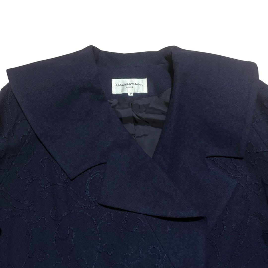 BALENCIAGA PARIS ヴィンテージ 構築 ウールコート 金ボタン