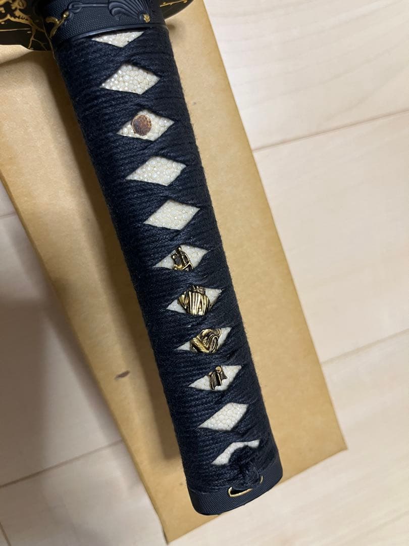 日本アンティックギャラリー　大小セット　居合刀　模造刀 黒柄　五郎入道政宗