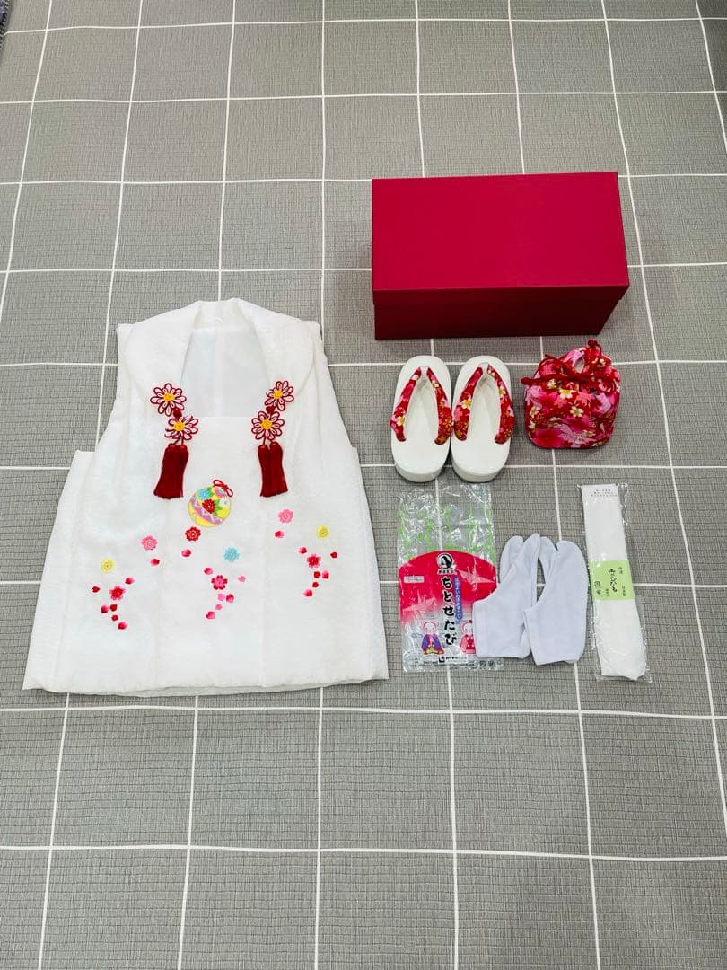 七五三 女の子　被布・草履・小物セット