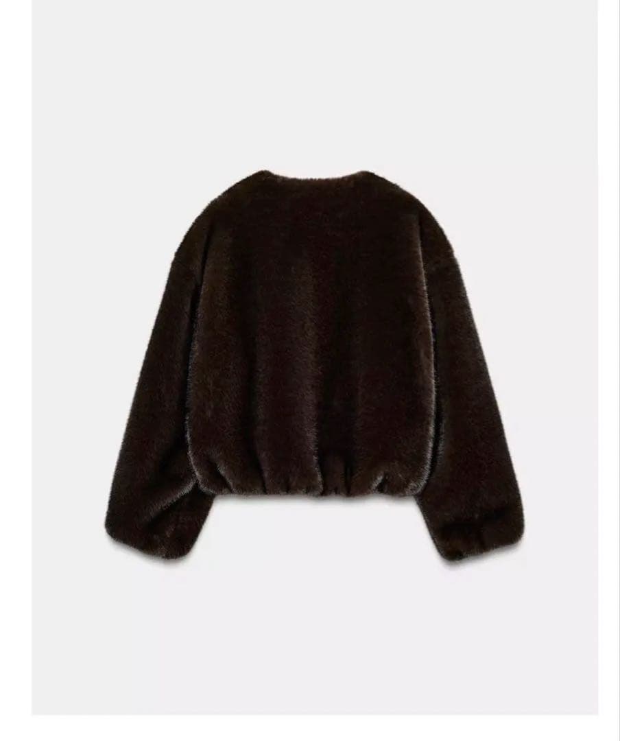 ZARAフェイクファーボンバージャケット　M